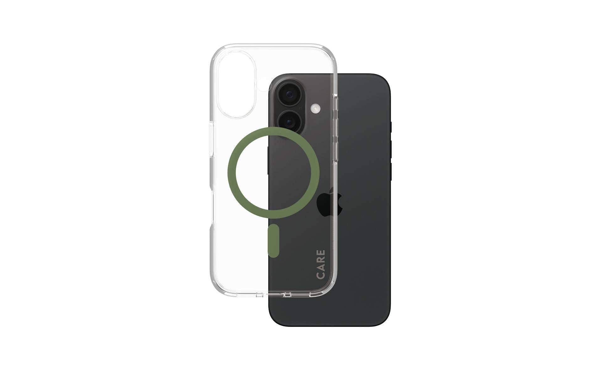 CARE Backcover Flagship Green fürs iPhone 16, mit MagSafe