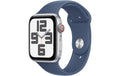 Apple Watch SE 2024 CEL 44 Silver  S mit Denim Sport Band - S/M