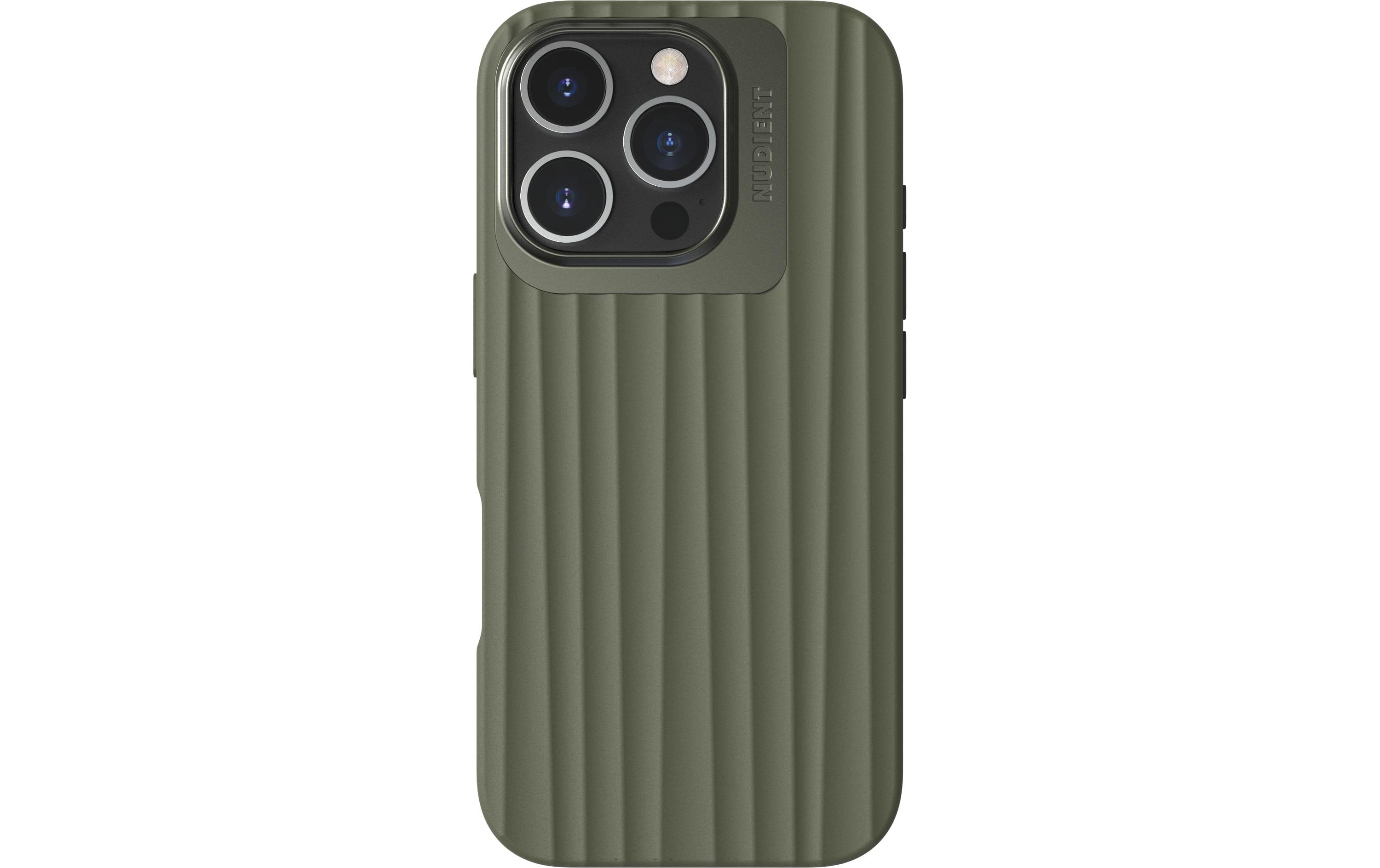 Nudient Bold MagSafe Olive Green iPhone 16 Pro