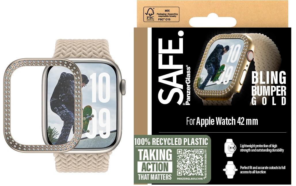 SAFE. Displayschutz Bling Bumper Gold für Apple Watch Series 10 41mm