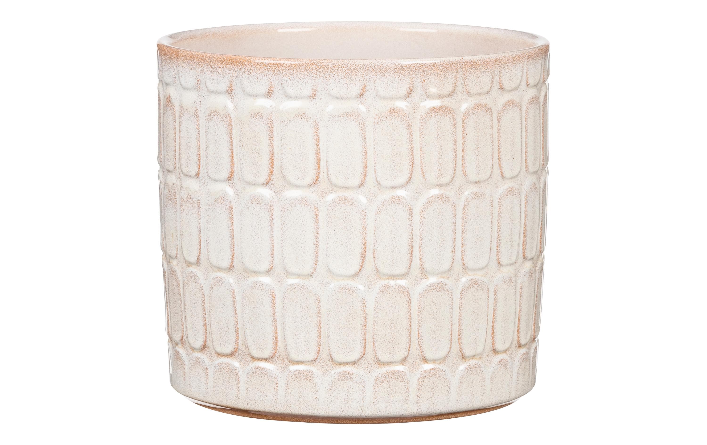Scheurich Übertopf Opale, Beige, Keramik 0.9 L, 9.8x9 cm (DxH)