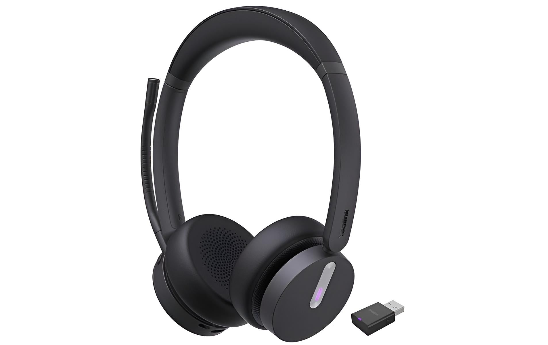 Yealink Headset WH64 Hybrid Dual UC DECT& BT Wireless Headset, mit DECT-Dongle