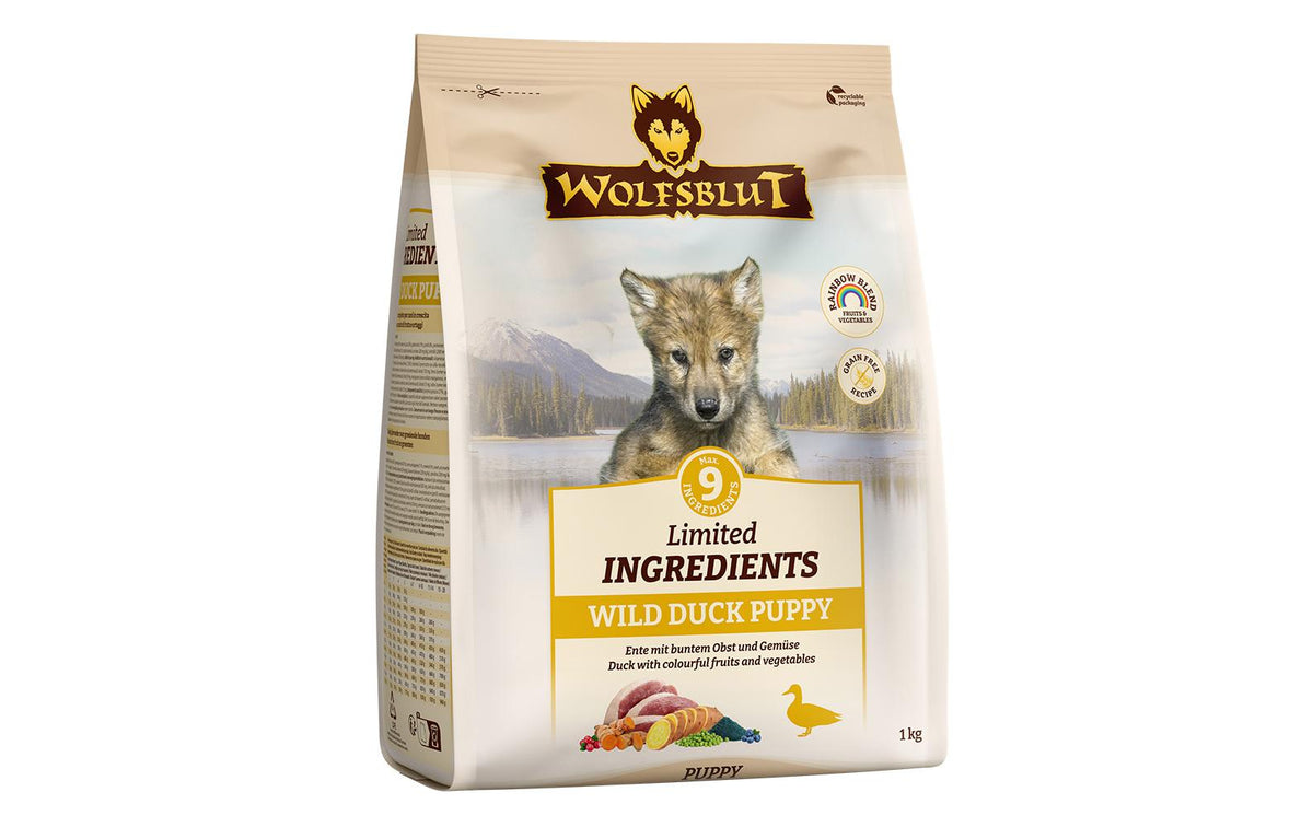 Wolfsblut Limited Puppy Wild Duck 1kg Ente Süsskartoffel