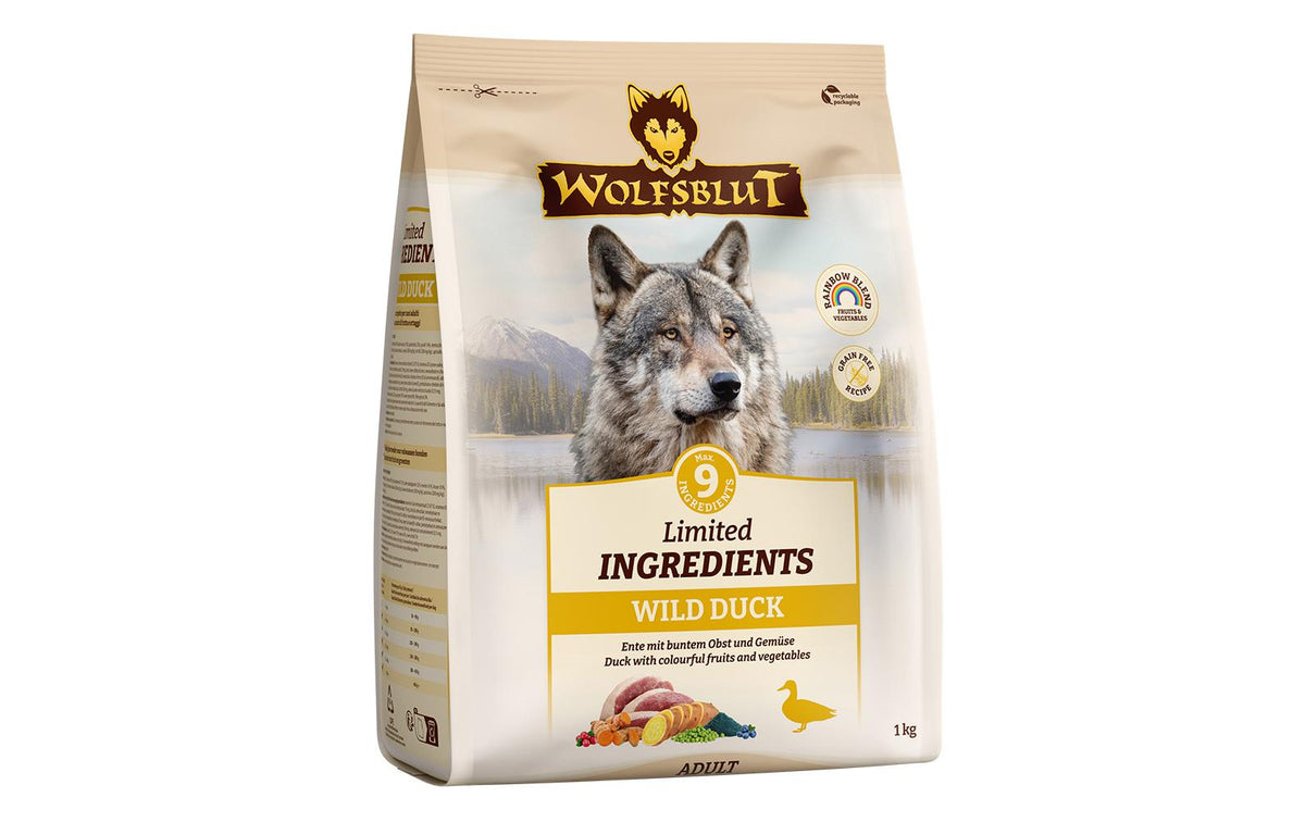 Wolfsblut Limited Adult Wild Duck 1kg Ente Süsskartoffel