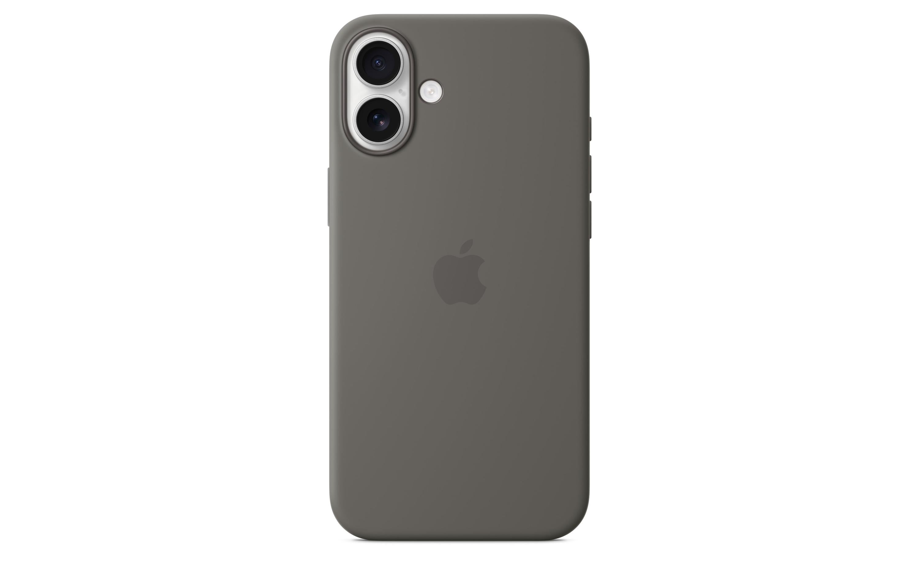 APPLE iPhone 16 Plus Silicone Case inkl. MagSafe, Stone Gray