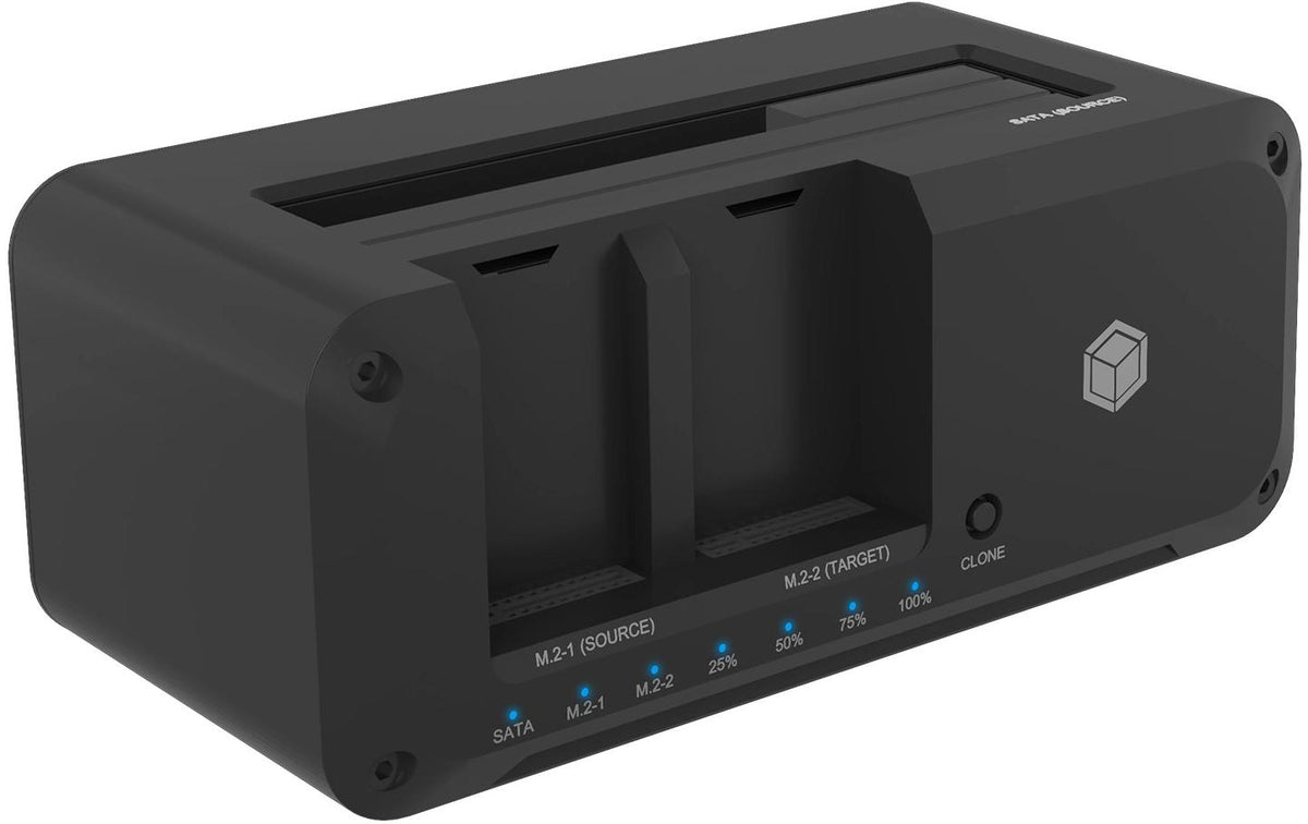 ICY BOX IB-2924MSCL-C31  Dock/Klonstation für M.2 NVMe SSD und 2.5/3.5" SATA SSD7HDD