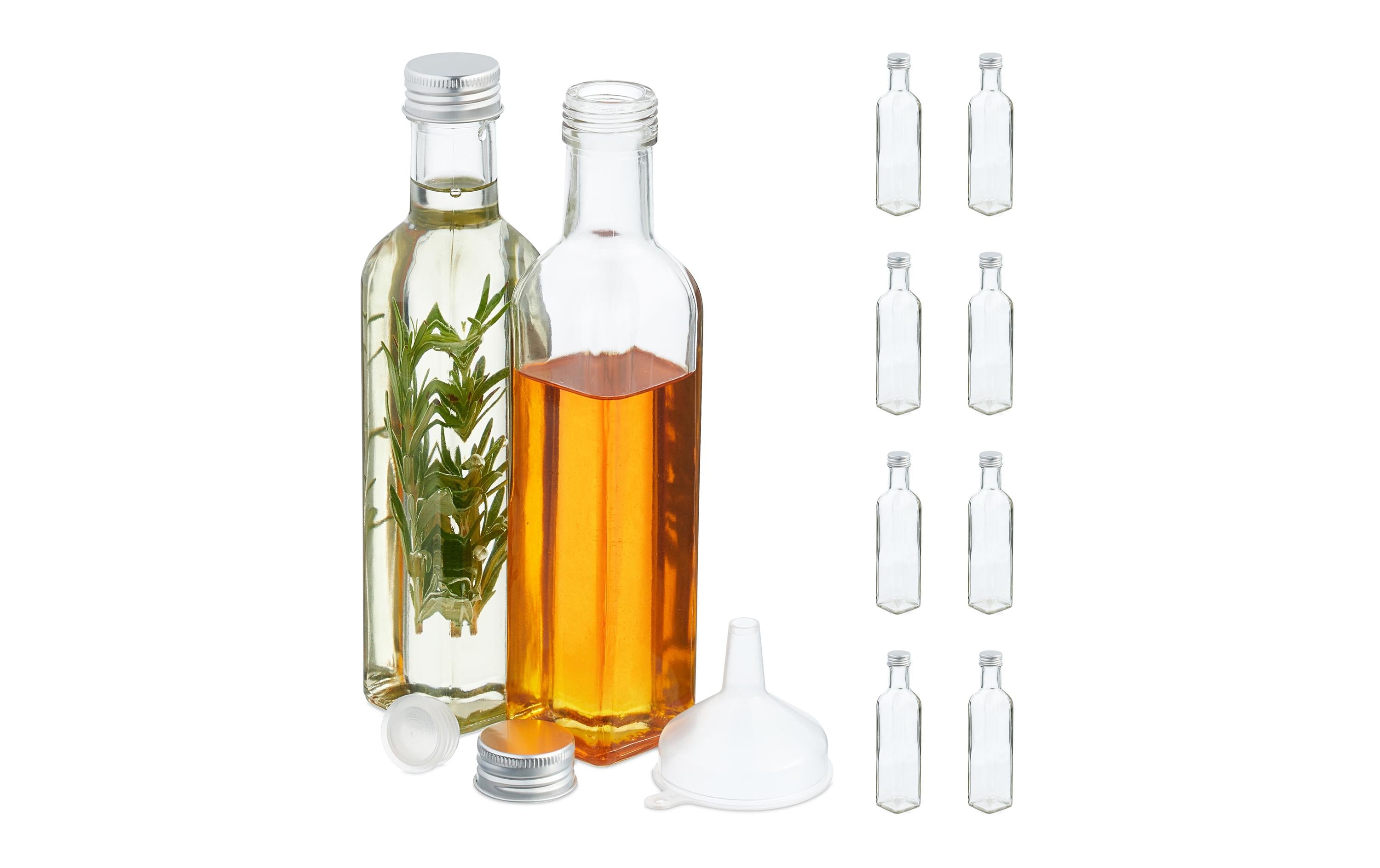 relaxdays Einmachflaschen 250ml Set mit 8 Flaschen