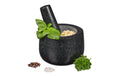 relaxdays Mörser mit Stössel 12cm Granit, 300ml