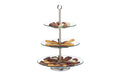 relaxdays Etagere 3-Stufen rund Glas