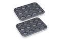 relaxdays Muffinform Set Set mit 2 Formen