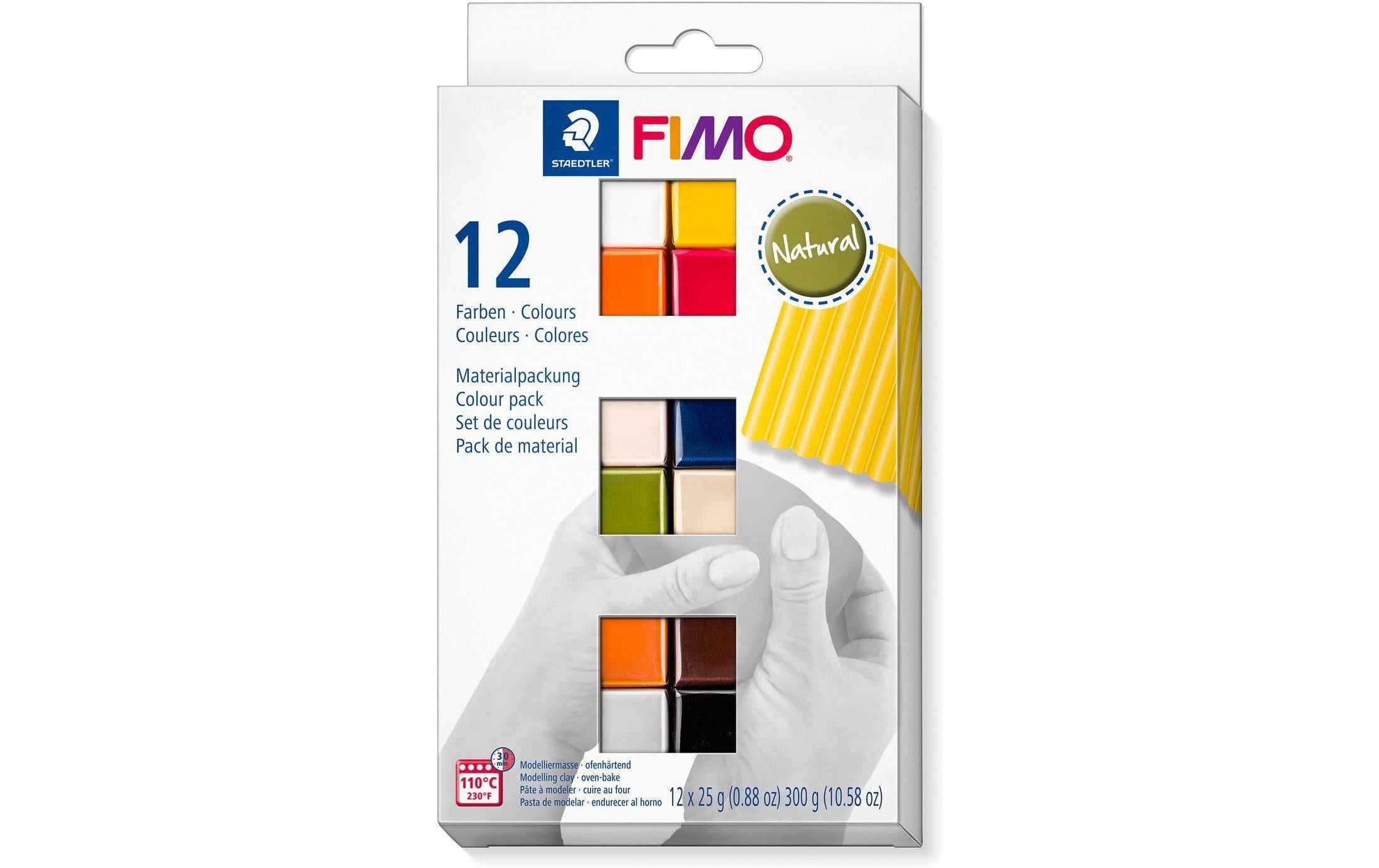 Fimo soft Set Natural Colours 12 Blöcke