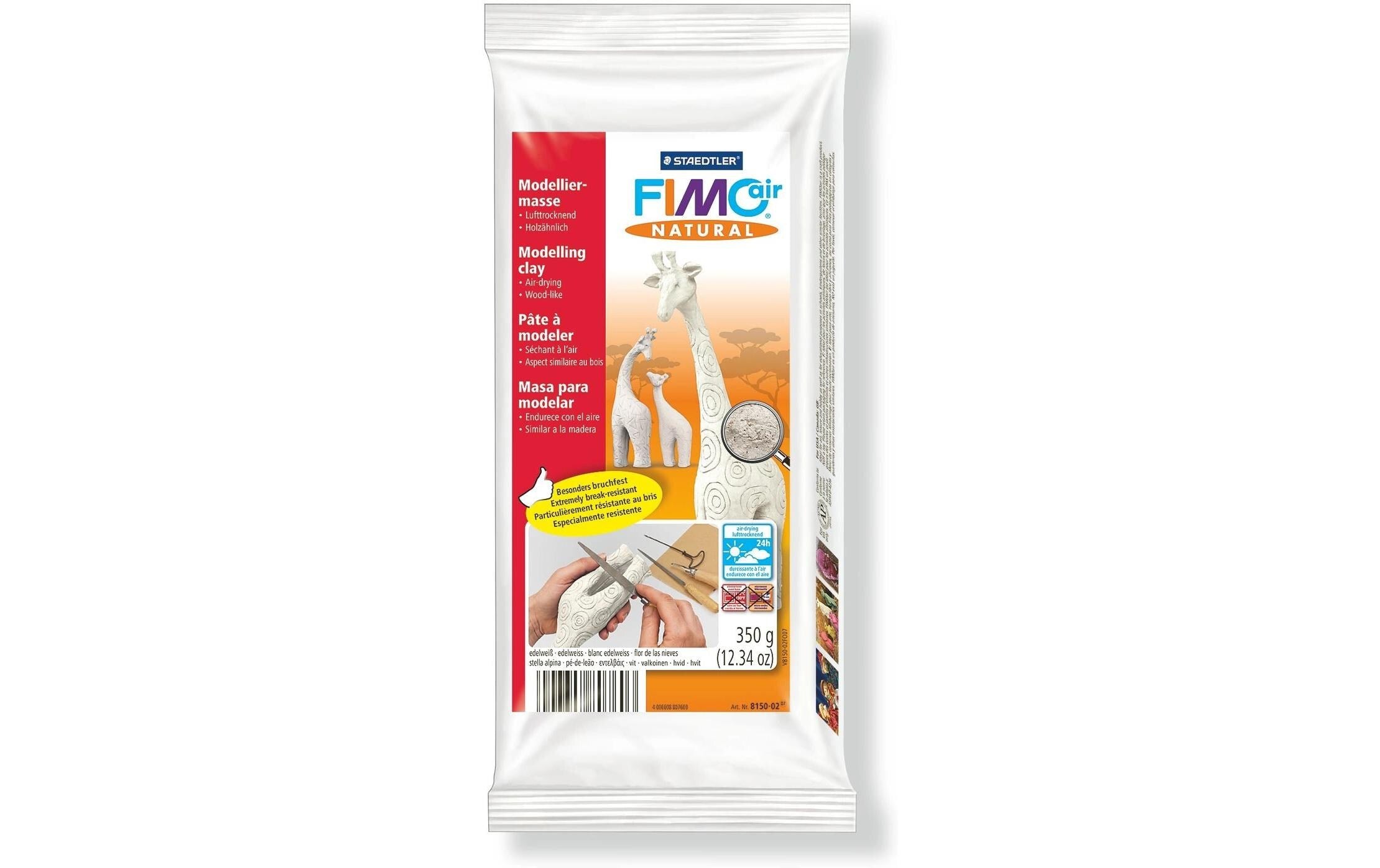 FIMO Air Natural edelweiss lufttrocknend, 350 g