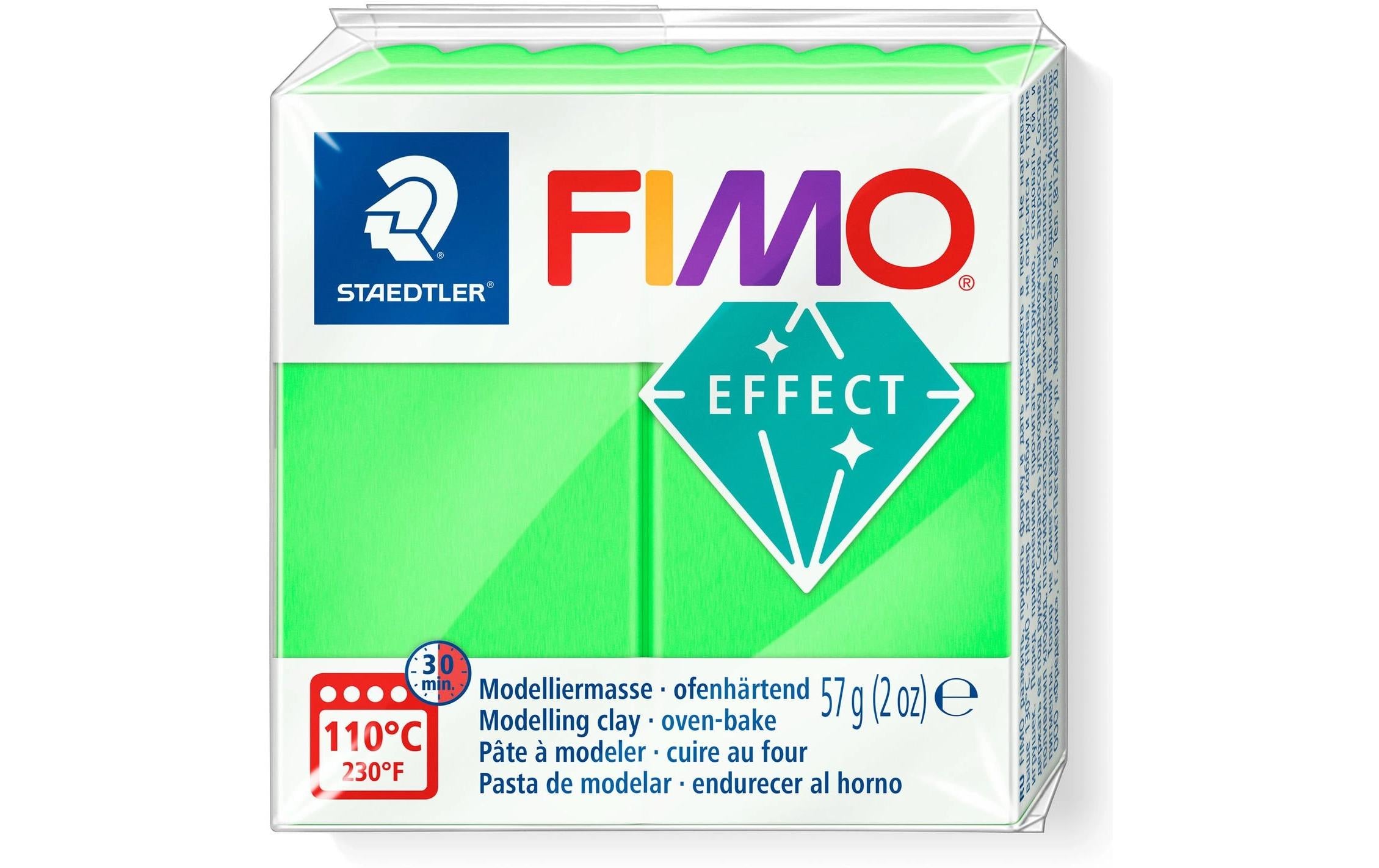 FIMO effect Modelliermasse effect neon grün, 57 g