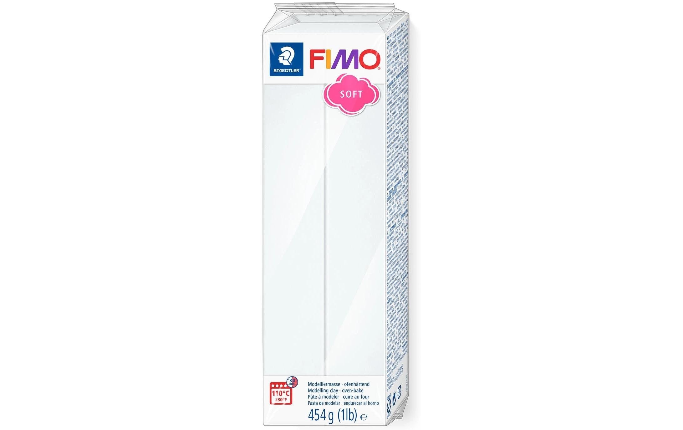 FIMO Soft Modelliermasse weiss, Grossblock 454 gr