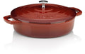Kela Bräter Calido 28 cm Ø, 3,2 L Gusseisen, Rund/Flach, Rot