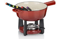 Kela Käsefondue-Set Calido Gusseisen, 1.8 Liter, Rot