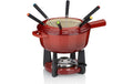 Kela Käsefondue-Set Calido Gusseisen, 1.8 Liter, Rot