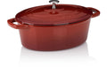 Kela Bräter Calido 29 x 23 cm, 4 L Gusseisen, Oval, Rot