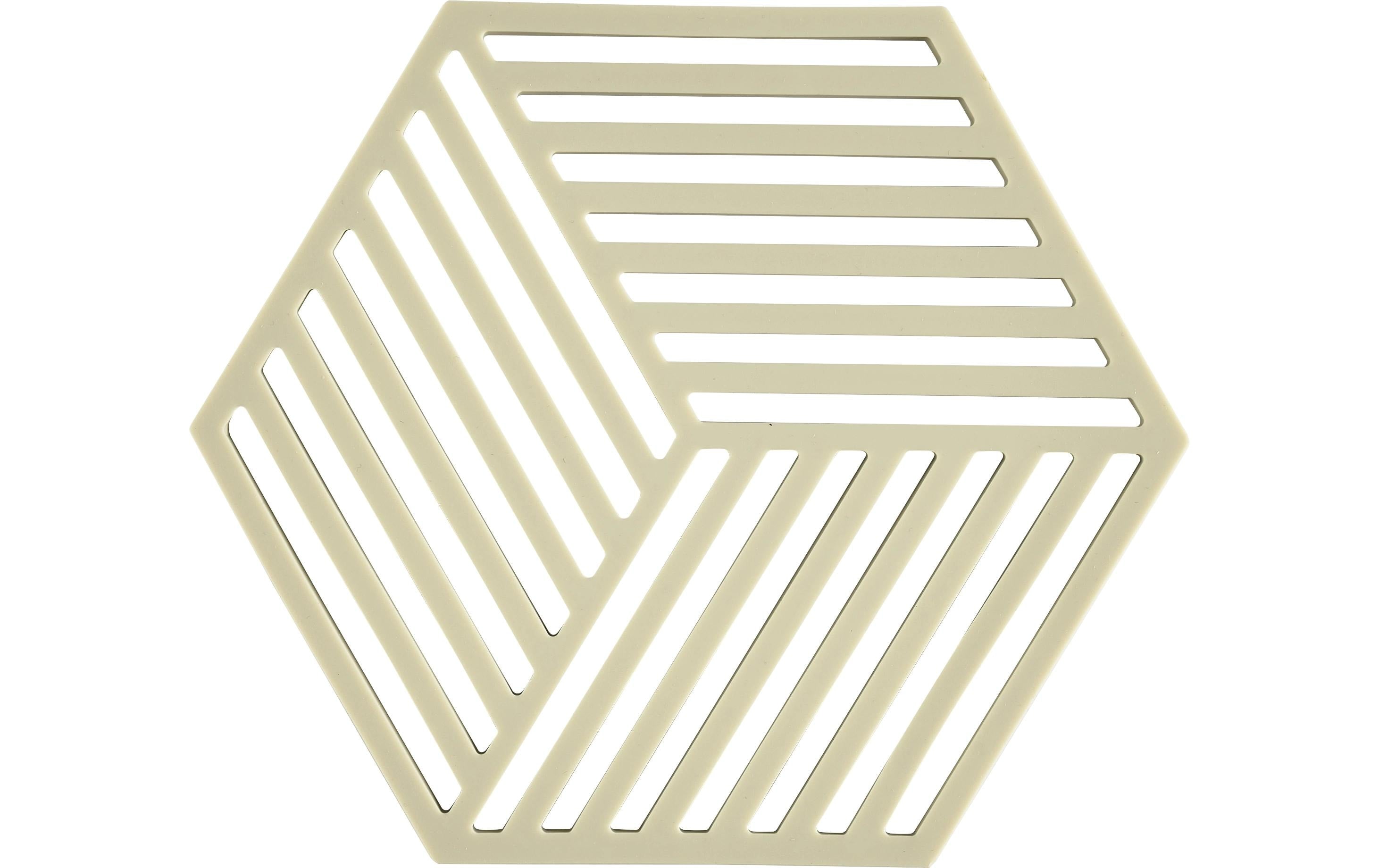 Zone Topfuntersetzer Hexagon, Hellgrün 16x14x0.9 cm (LxBxH), Silikon