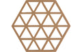 Zone Topfuntersetzer Triangles, Terracotta 16x14x0.9 cm (LxBxH), Silikon