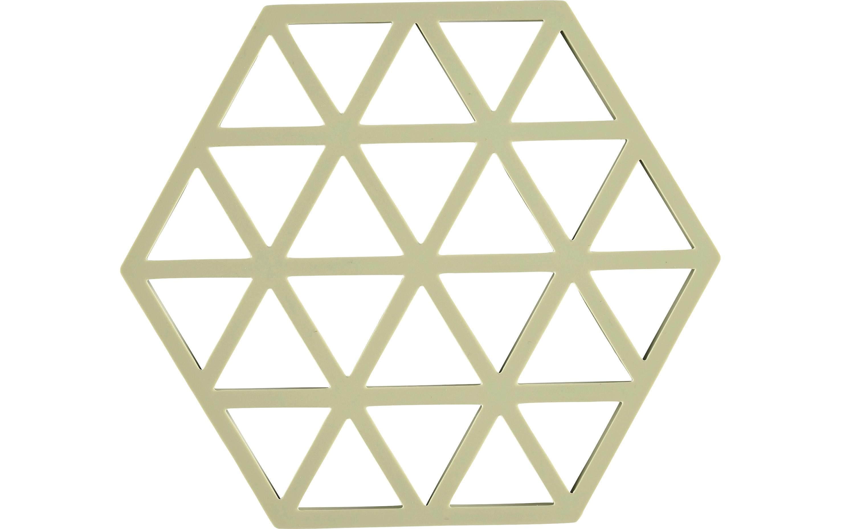 Zone Topfuntersetzer Triangles,Matcha Green 16x14x0.9 cm (LxBxH), Silikon