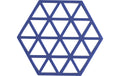 Zone Topfuntersetzer Triangles, Indigo 16x14x0.9 cm (LxBxH), Silikon