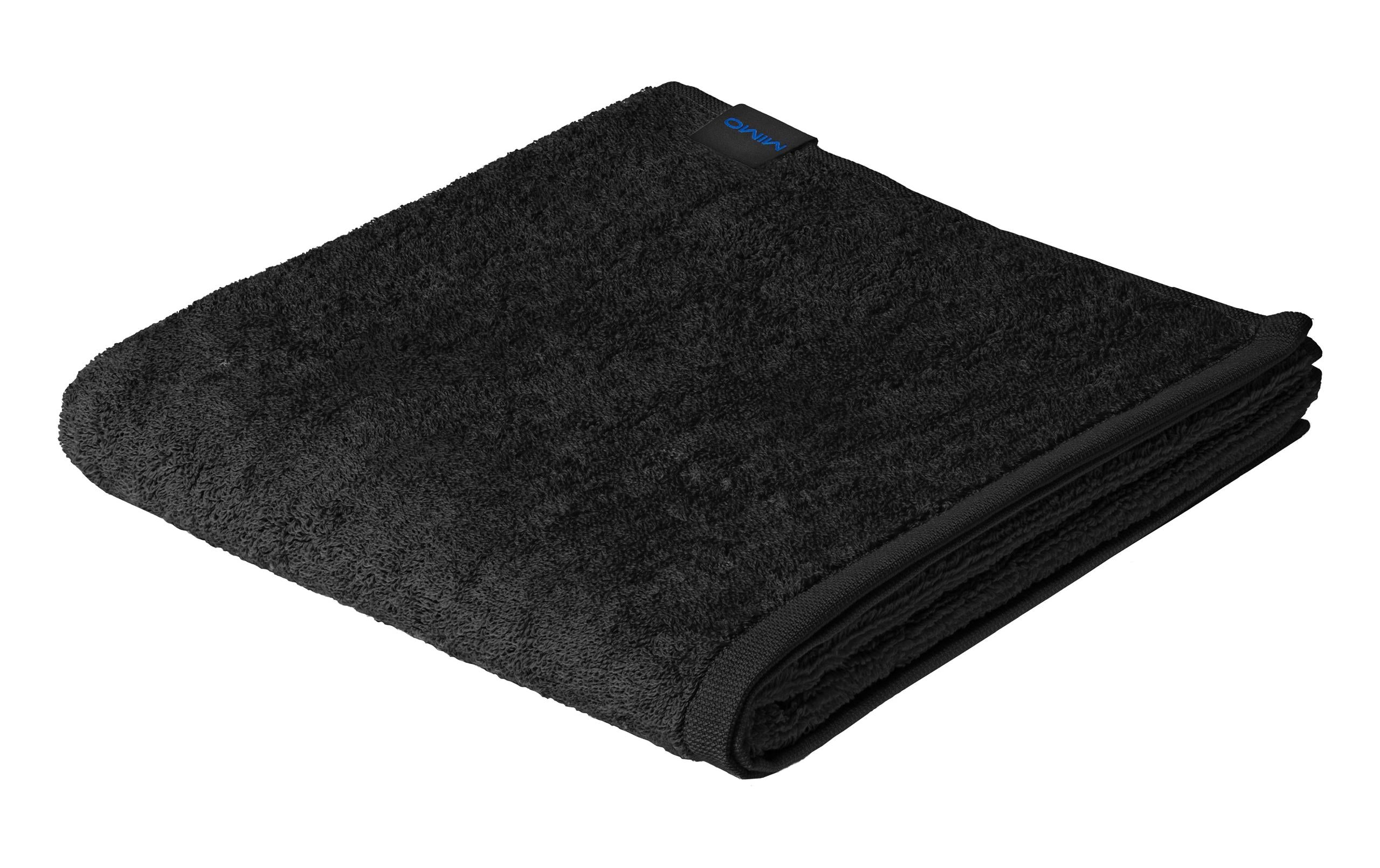 Mimo Handtuch Sea 50x100cm Black 65%Baumwolle/35%Rec.Polyester, 500g/m2