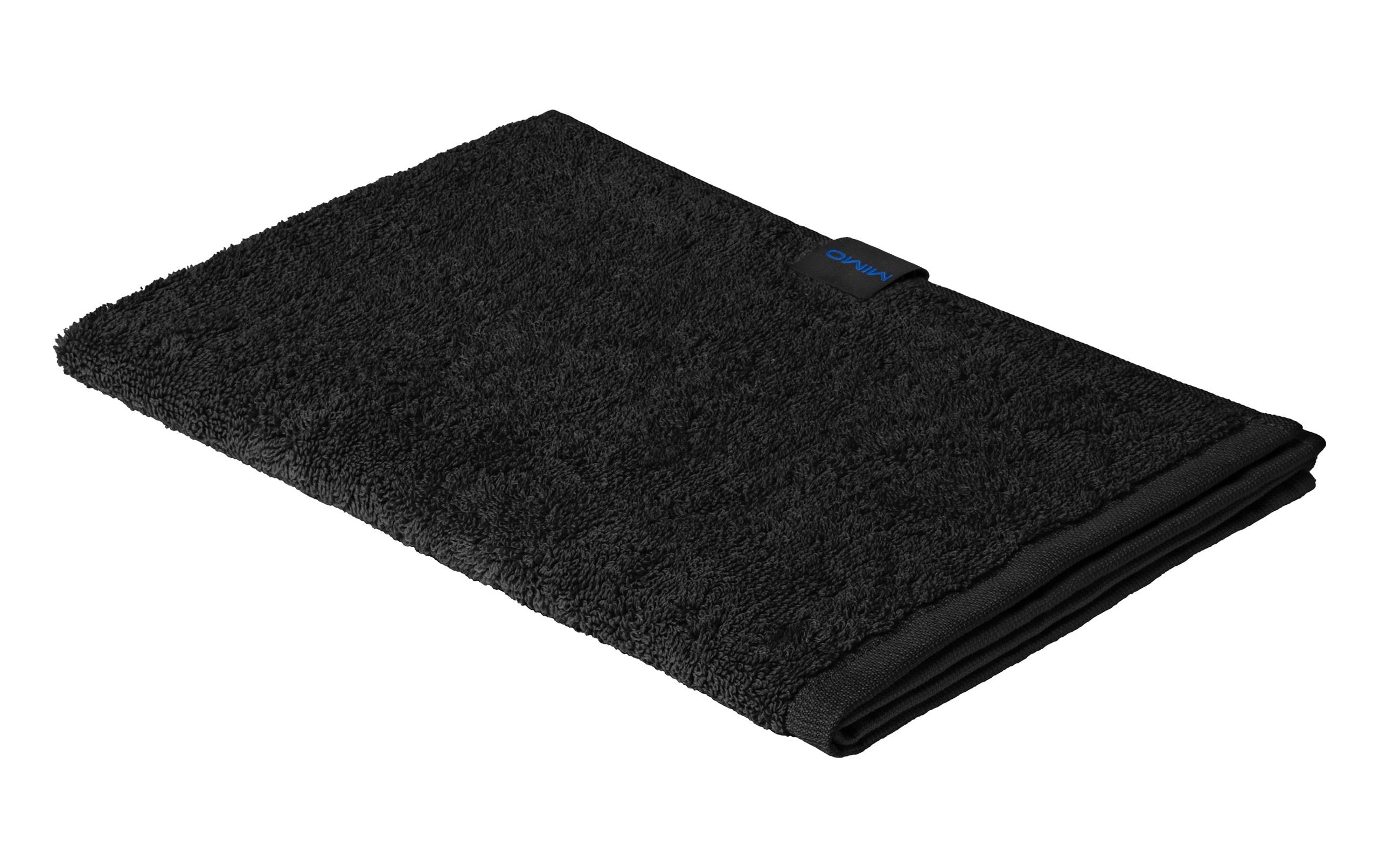 Mimo Gästetuch Sea 40x60cm Black 65%Baumwolle/35%Rec.Polyester, 500g/m2