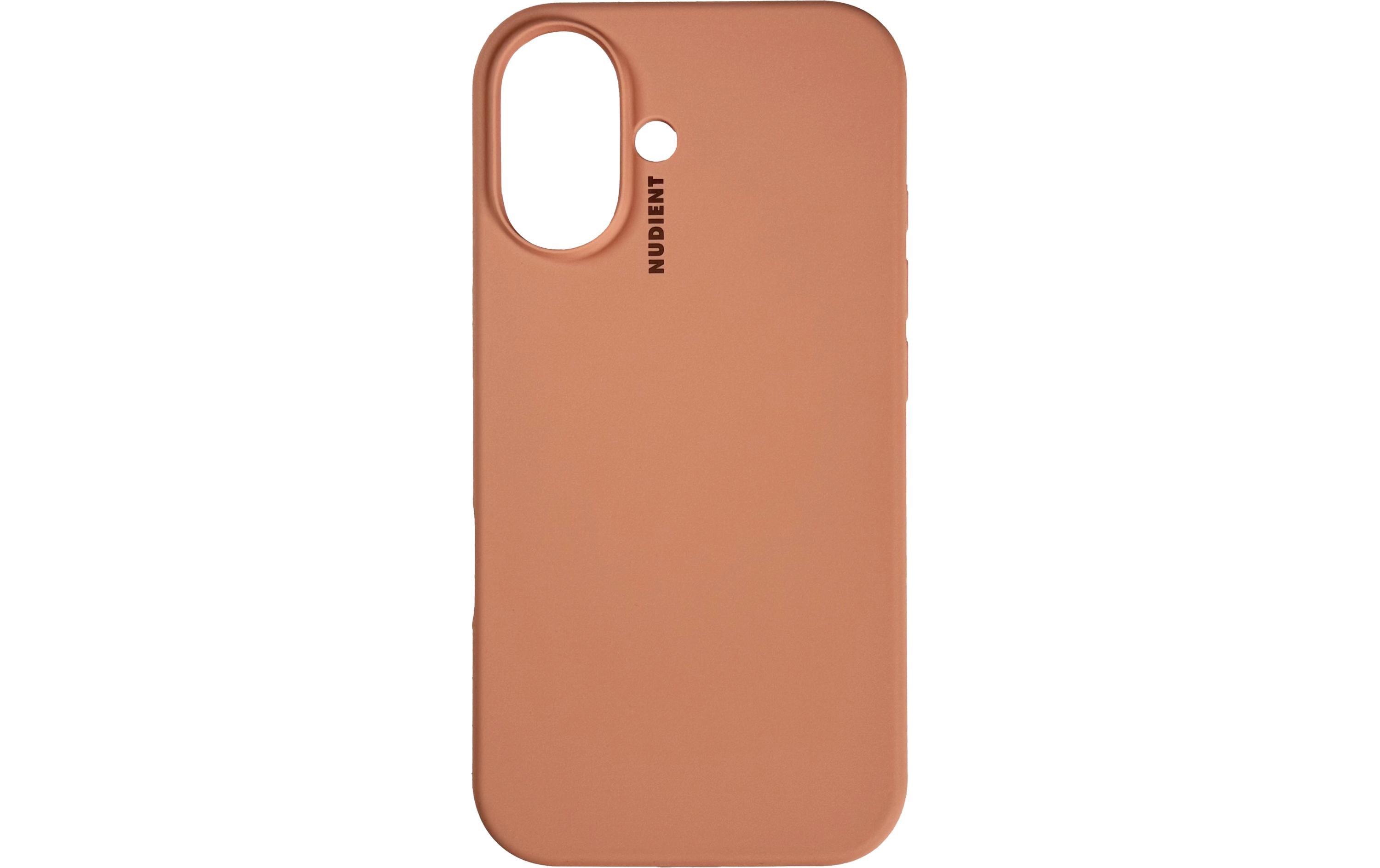 Nudient Base Peach Orange iPhone 16+