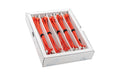 SLIM Patchkabel: 25cm, rot, 50-Pack Cat.6A, U/FTP, LSOH, Klinke nicht brechbar