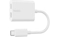 Belkin USB-C Audio- und Ladeadapter weiss
