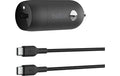 Belkin BoostCharge 30W Kfz-Ladegerät mit USB-C/USB-C-Kabel, schwarz