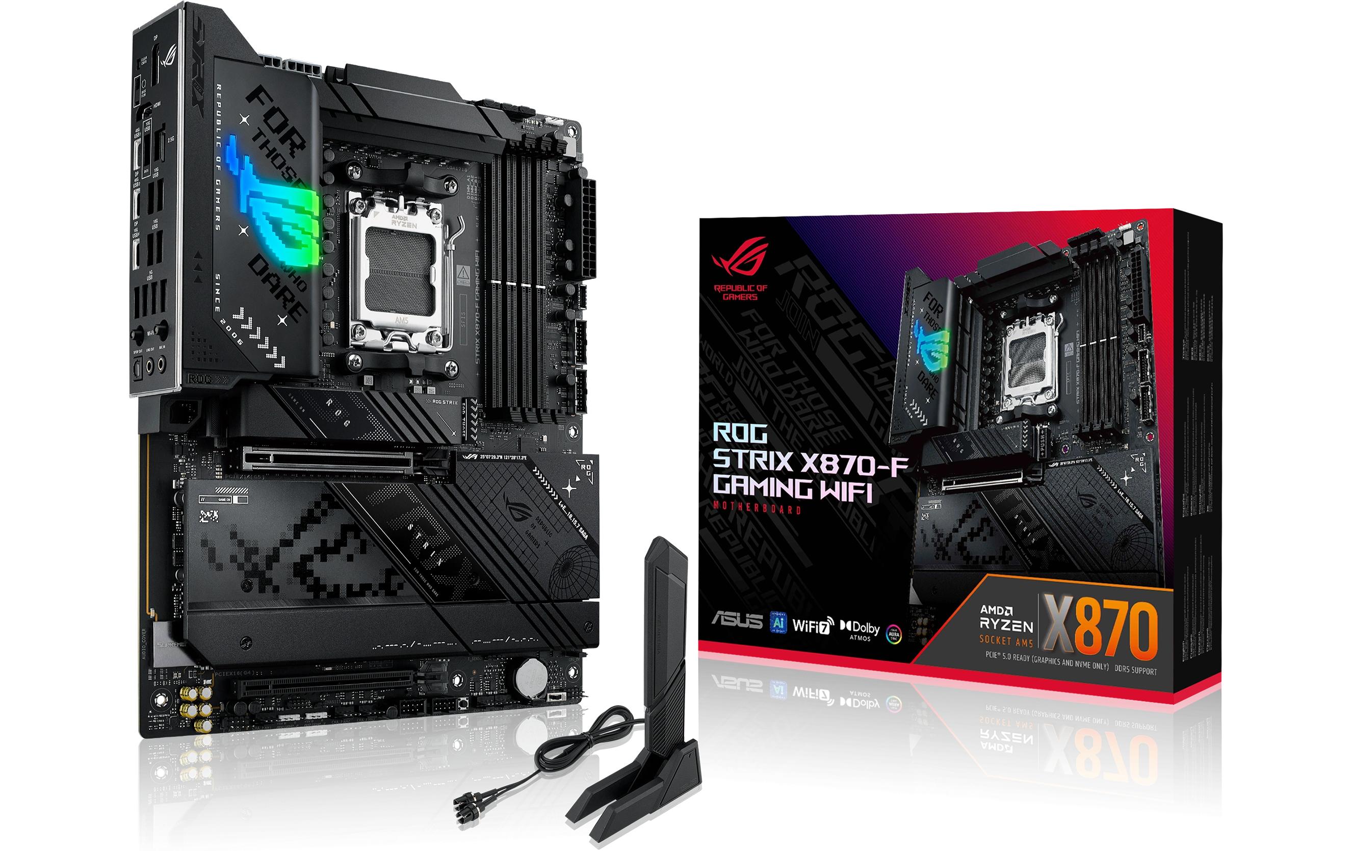 ASUS ROG STRIX X870-F GAMING WIFI, ATX, AM5 AMD X870, 4x DDR5, PCI-E 5.0