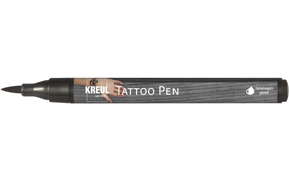 Kreul Tattoo Pen Schwarz Auswaschbar, 1 Stk