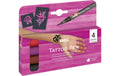 Kreul Tattoo Pen Tribals 4 Stück, 2 Schablonen