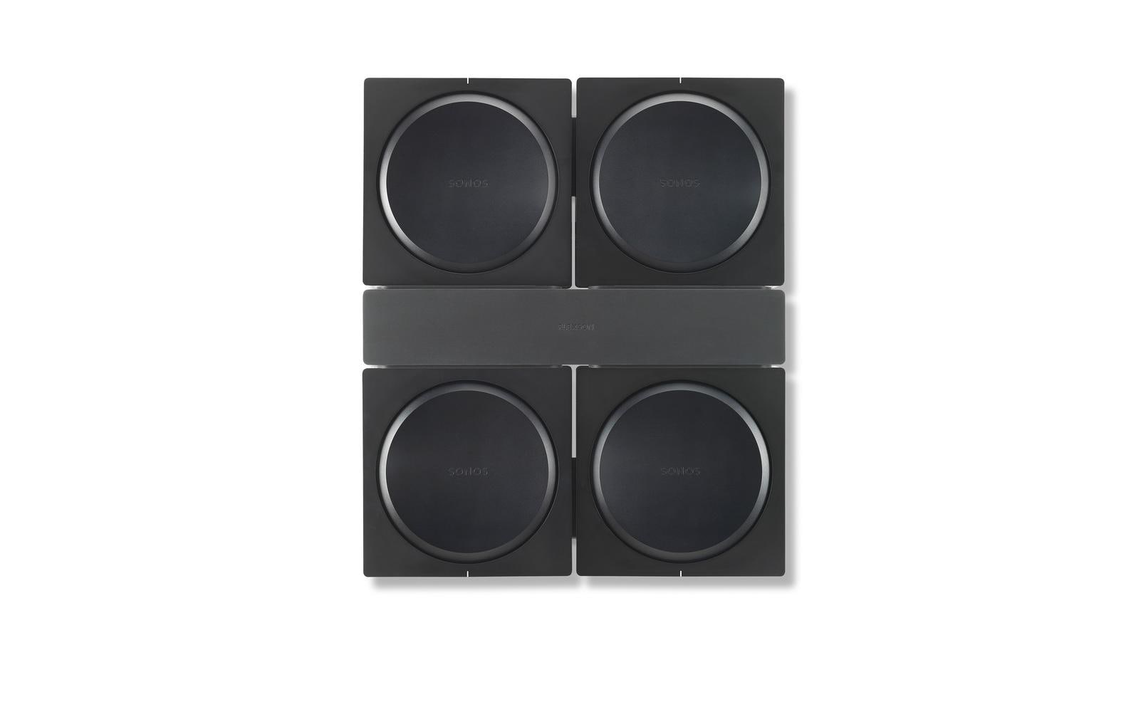 Flexson Wandhalterung x4 Amp Black