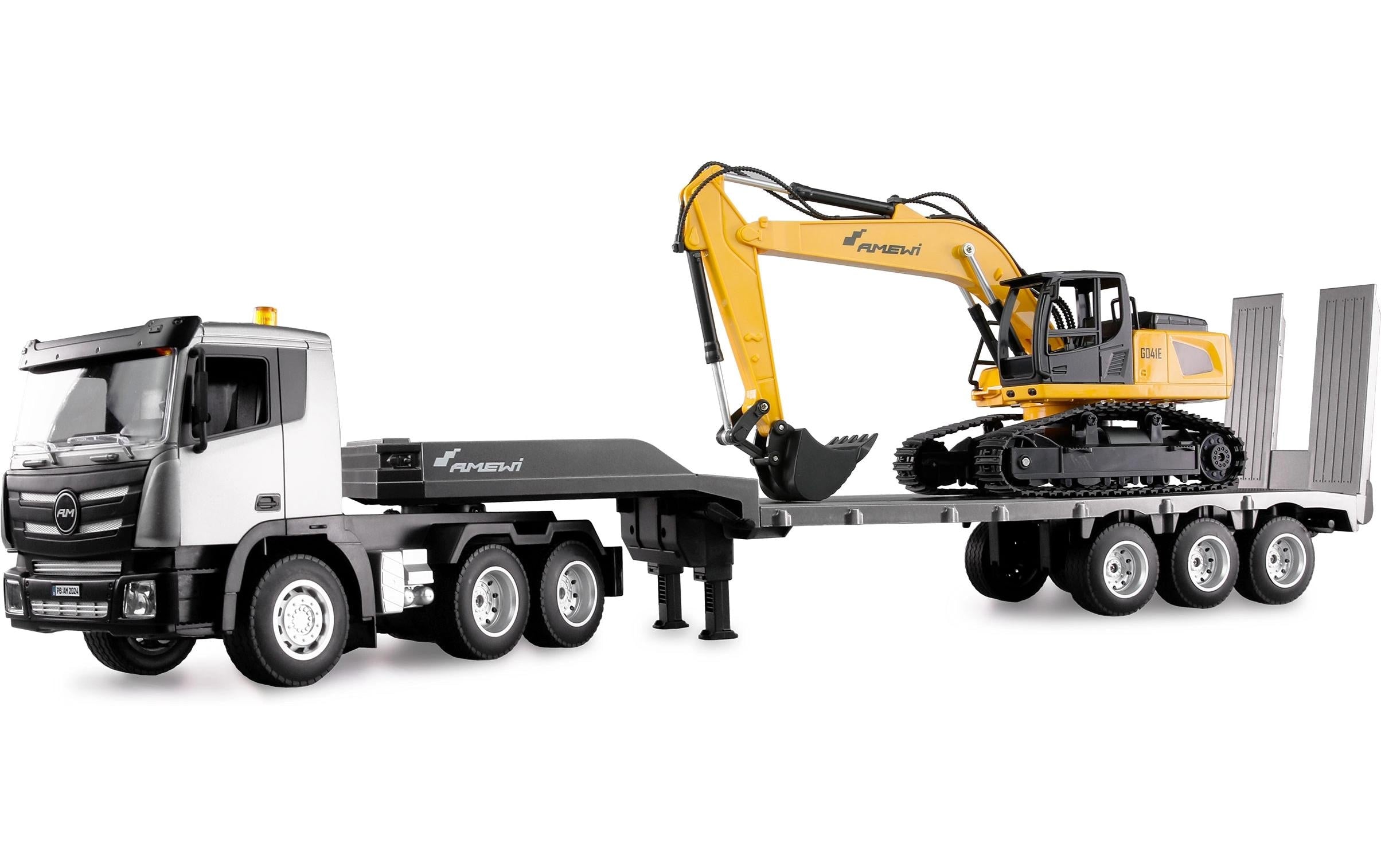 Amewi G836E Zugmaschine und Bagger Set RTR, 1:24