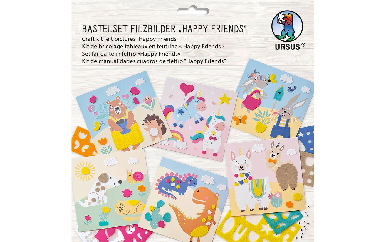 URSUS Bastelset Filzbilder für 6 Bilder