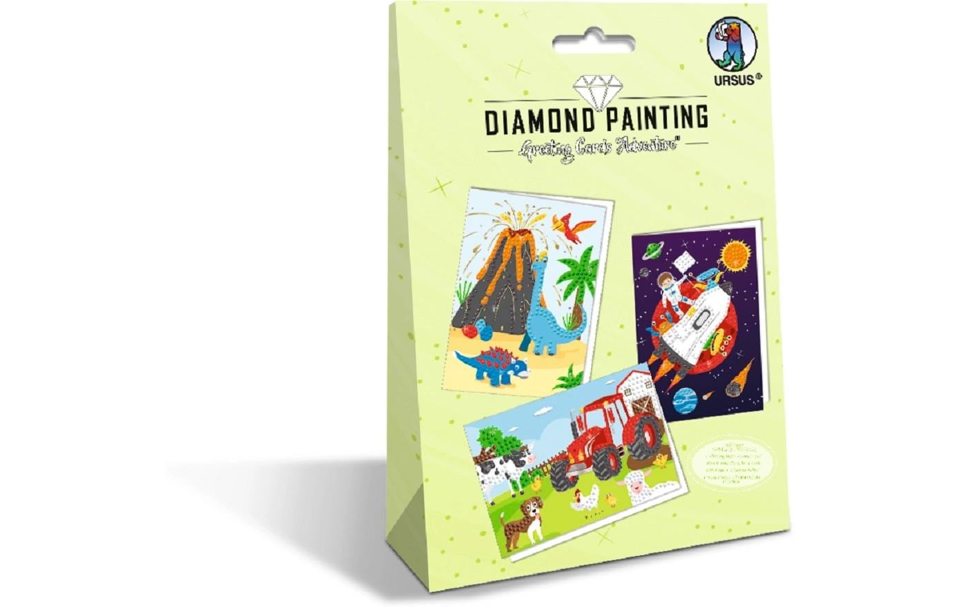 URSUS Diamond Painting Karten, diverse Motive
