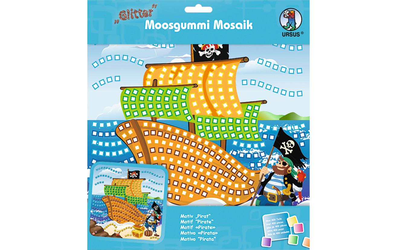 URSUS Bastelset Moosgummi Mosaik Pirat