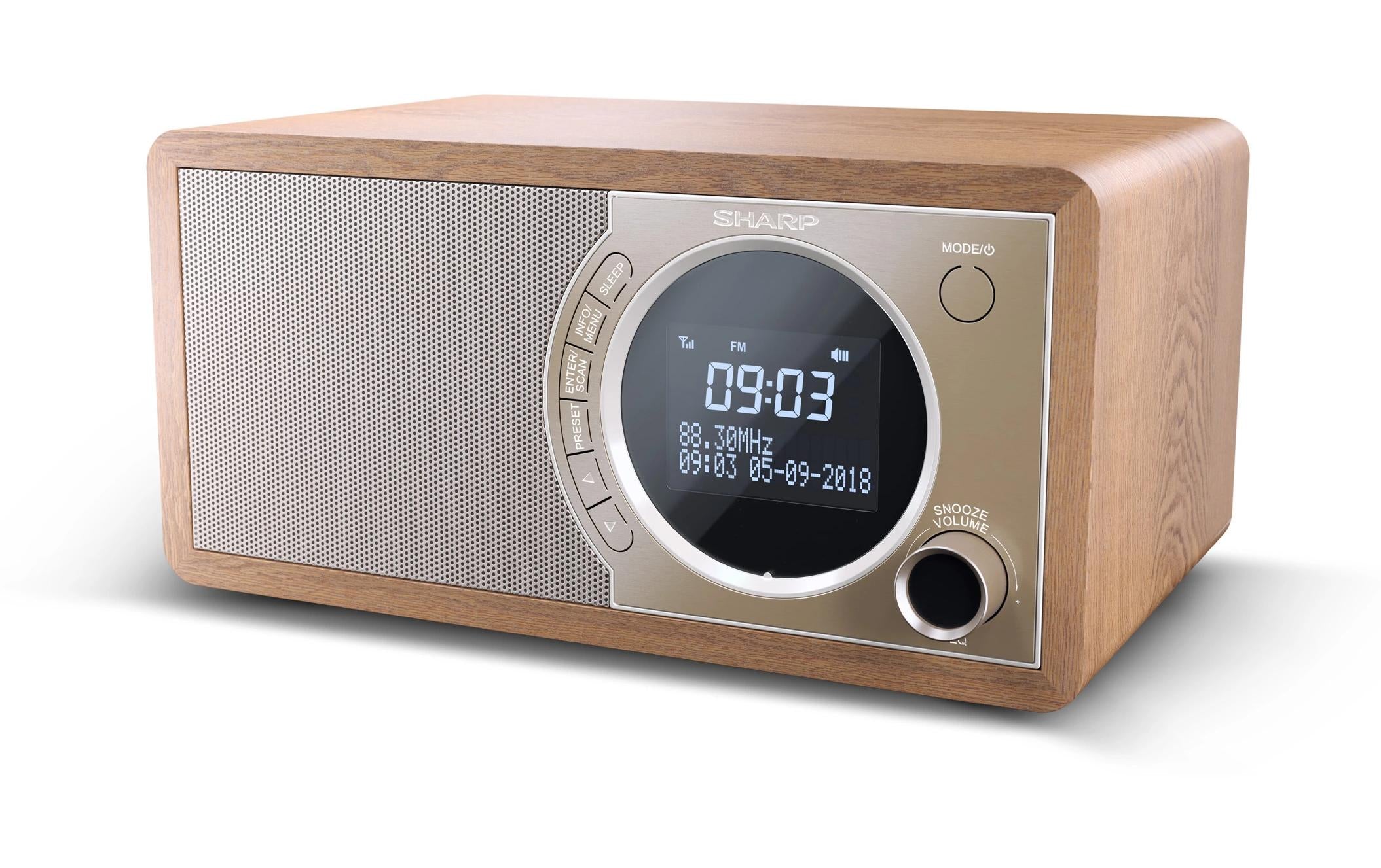 Sharp, DR-450, braun DAB+/FM Radio
