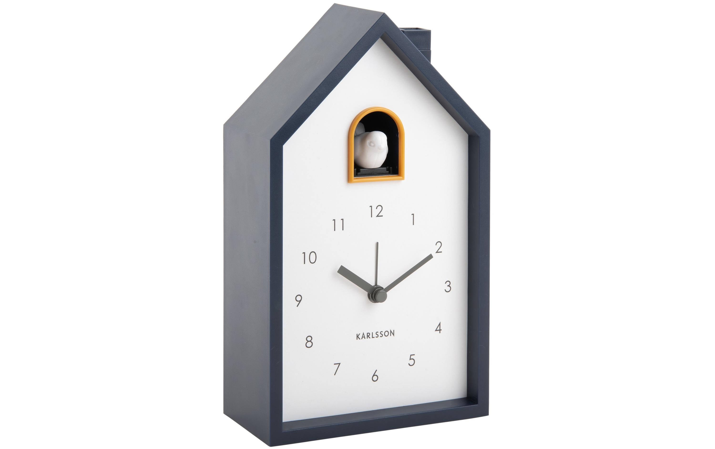 KARLSSON Wecker Kuckuck Exkl. 3 x AAA Batterien, Dark blue