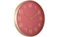 KARLSSON Wanduhr Elegance Glow Exkl. 1 x AA Batterie, Red ochre