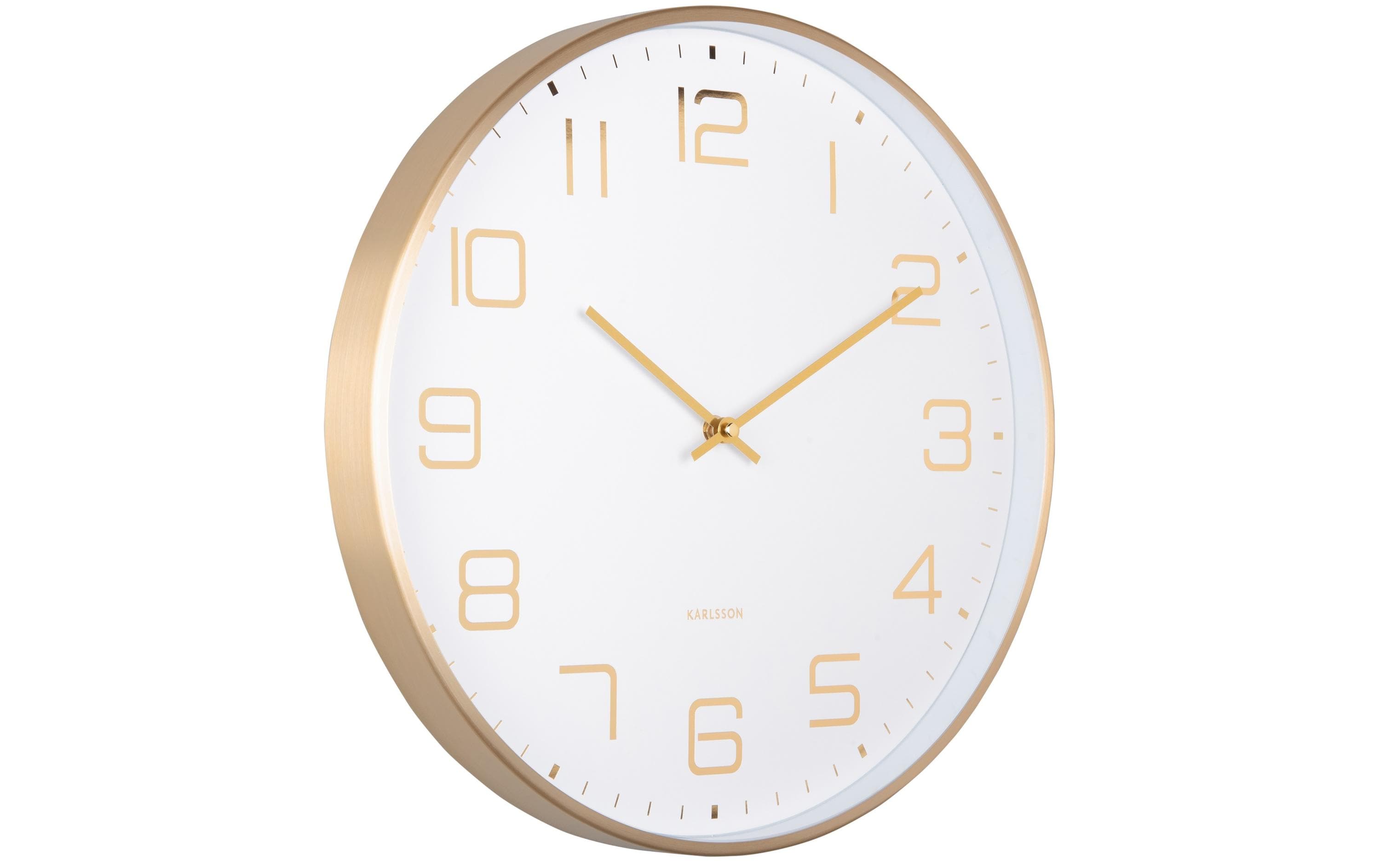 KARLSSON Wanduhr Elegance Glow Exkl. 1 x AA Batterie, White
