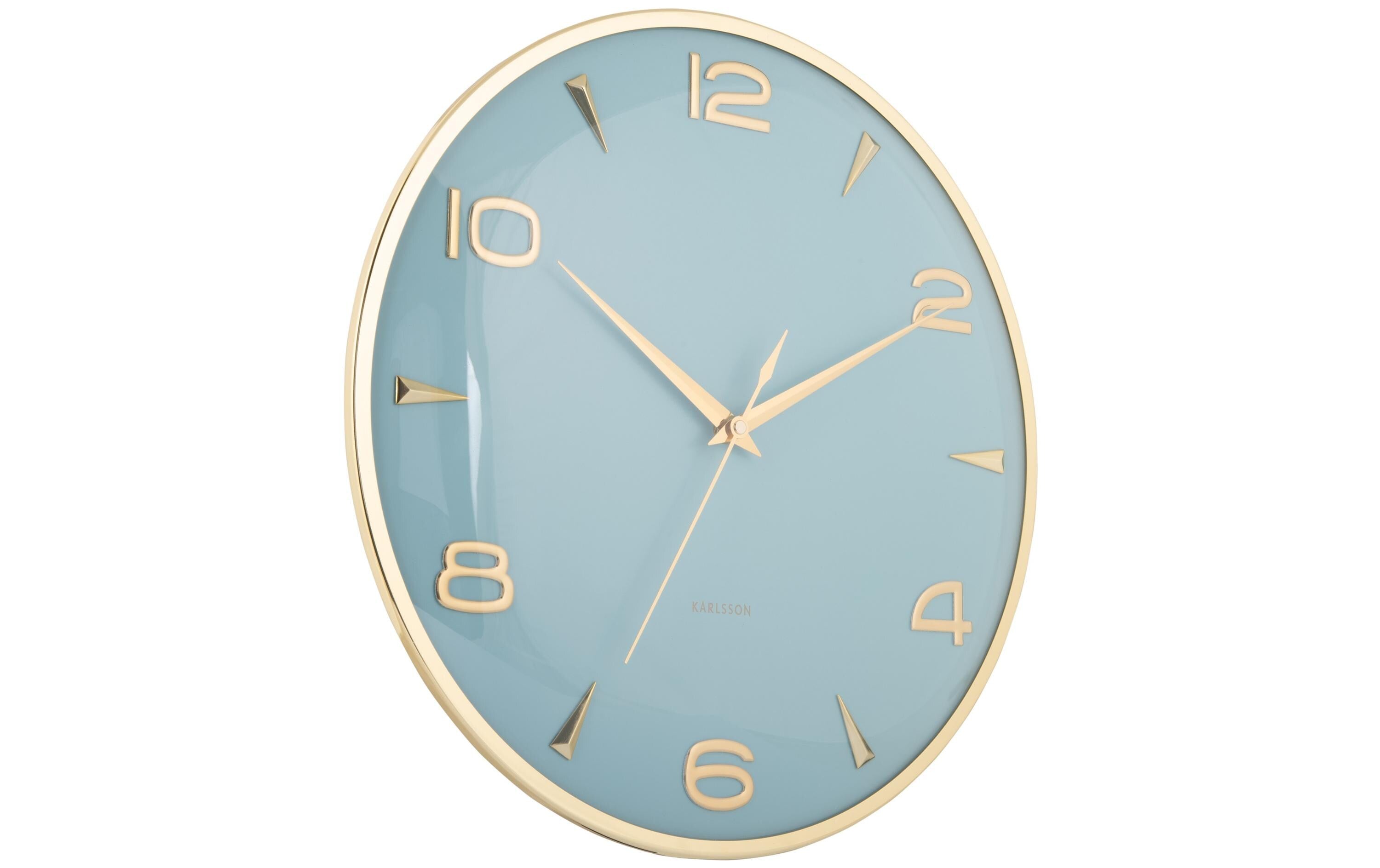 KARLSSON Wanduhr Sienna Glow Exkl. 1 x AA Batterie, Misty Blue
