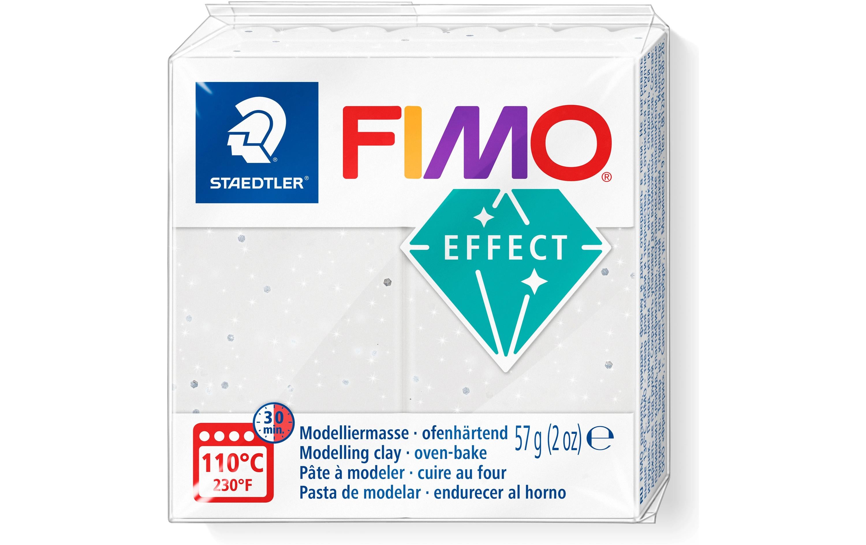 FIMO effect Modelliermasse weiss granit, 57 g