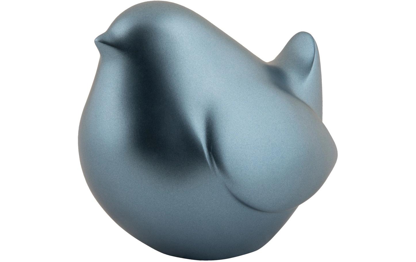 present time Dekofigur Fat Bird Polyresin, Metallic dark blue