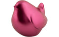 present time Dekofigur Fat Bird Polyresin, Metallic dark pink