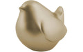 present time Dekofigur Fat Bird Polyresin, Metallic gold