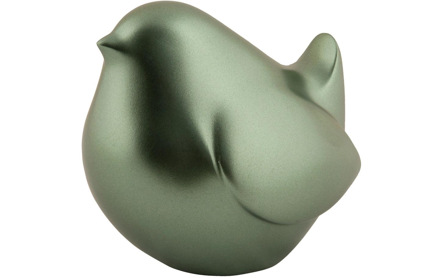 present time Dekofigur Fat Bird Polyresin, Metallic jungle green
